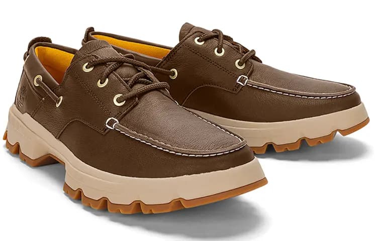 Timberland Greenstride Originals Ultra Leather Boat Shoes Tünd Qəhvəyi 4