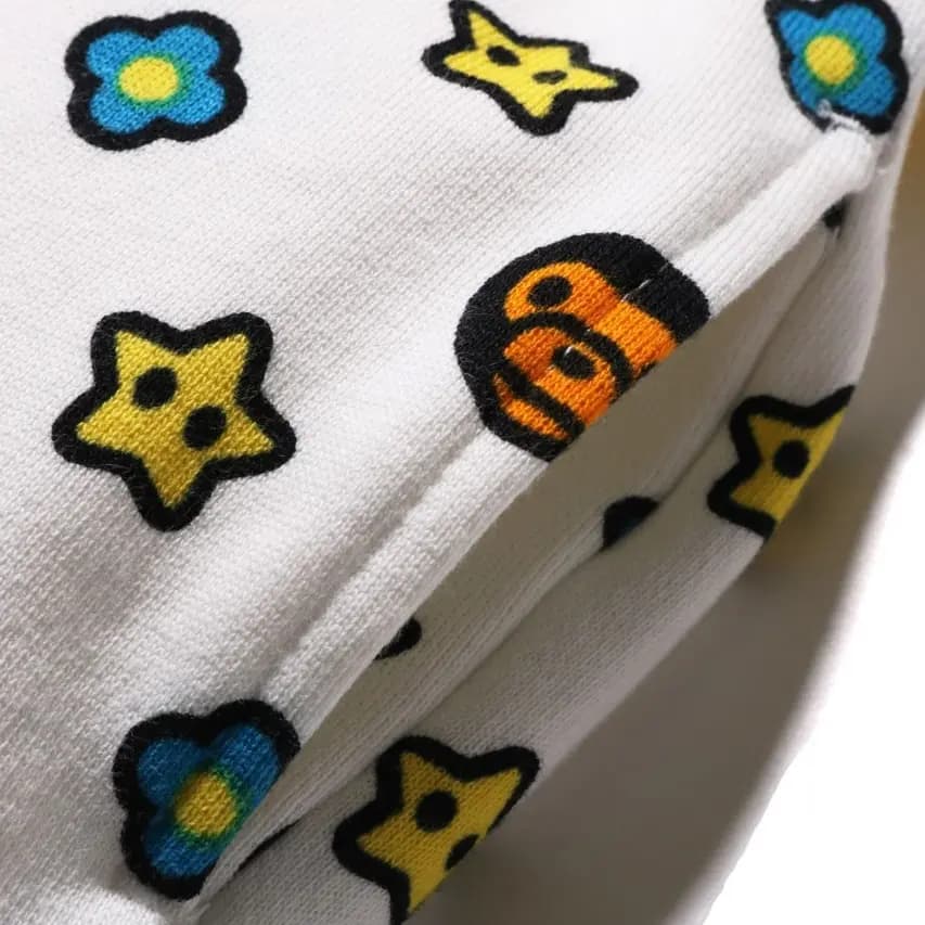 A BATHING APE Uşaq Şalvarı Ağ 3