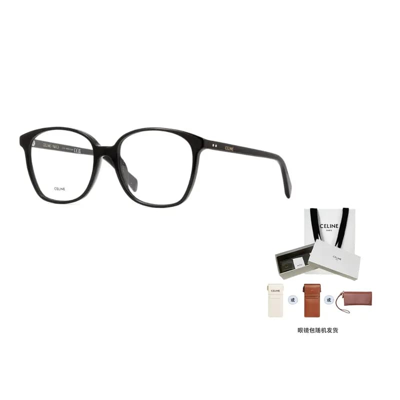 CELINE Asetat Çərçivəli Eynək Unisex Qara 8