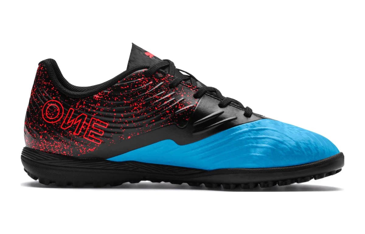 PUMA Kids' Soccer Shoes Blue/Black/Red 2