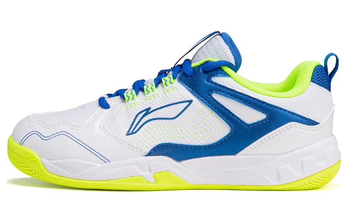 LiNing Sound Waves Badminton Ayaqqabısı Uşaq Ağ/Mavi
