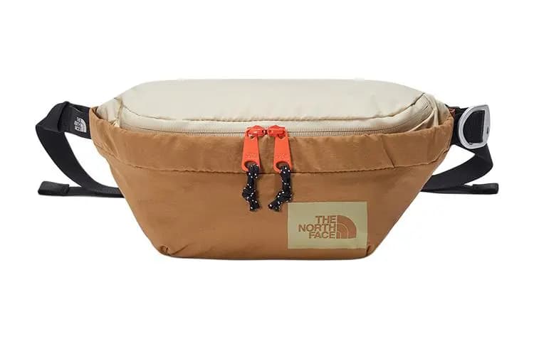 THE NORTH FACE 2.3L Fanny Pack Outdoor Bag Recycled Nylon Brown Unisex