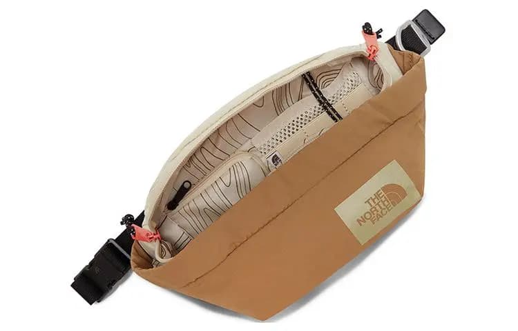THE NORTH FACE 2.3L Fanny Pack Outdoor Bag Recycled Nylon Brown Unisex 4