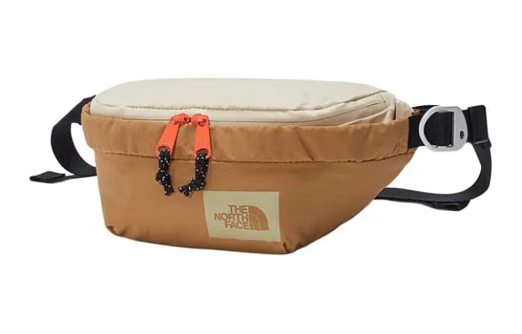 THE NORTH FACE 2.3L Fanny Pack Outdoor Bag Recycled Nylon Brown Unisex 2