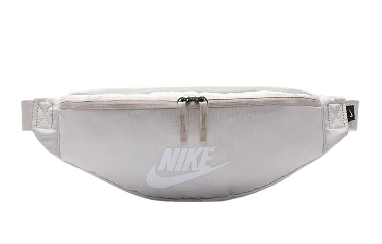 Nike Polyester One Shoulder Crossbody Bag Sling Bag Fanny Pack Regular Unisex Gray White