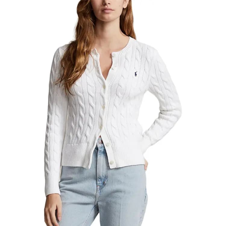 Polo Ralph Lauren SS23 Qadın Sviteri Ağ