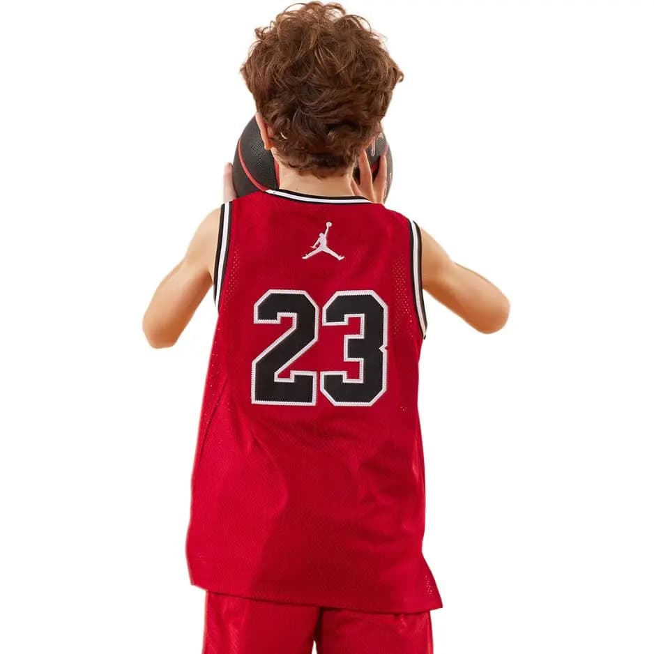 Jordan Uşaq Basketbol Maykası Qırmızı 6