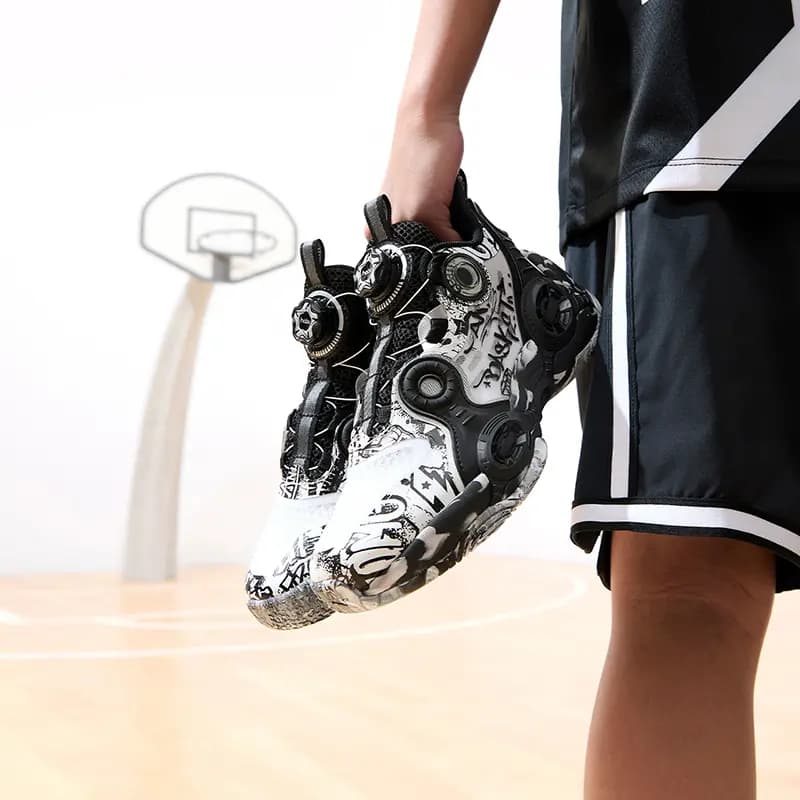 Anta Alien 2 Uşaq Basketbol Ayaqqabısı Qara/Ağ 8