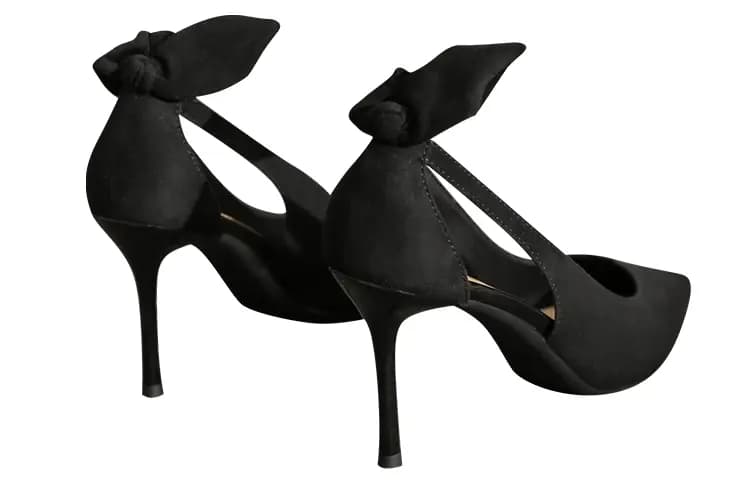 Ainer-cat Slim Heel High Heels 8cm Women's Black 4