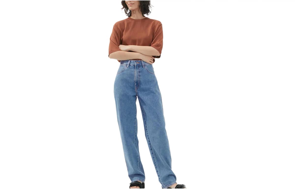 UNIQLO U Collection Qadın Cins Şalvar Göy