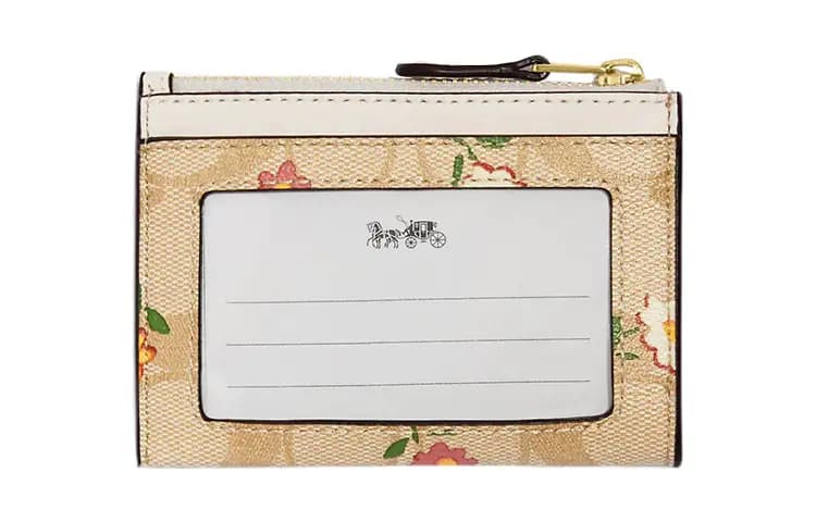 COACH Skinny Id Case Kart Saxlayan Qadın Xaki 4