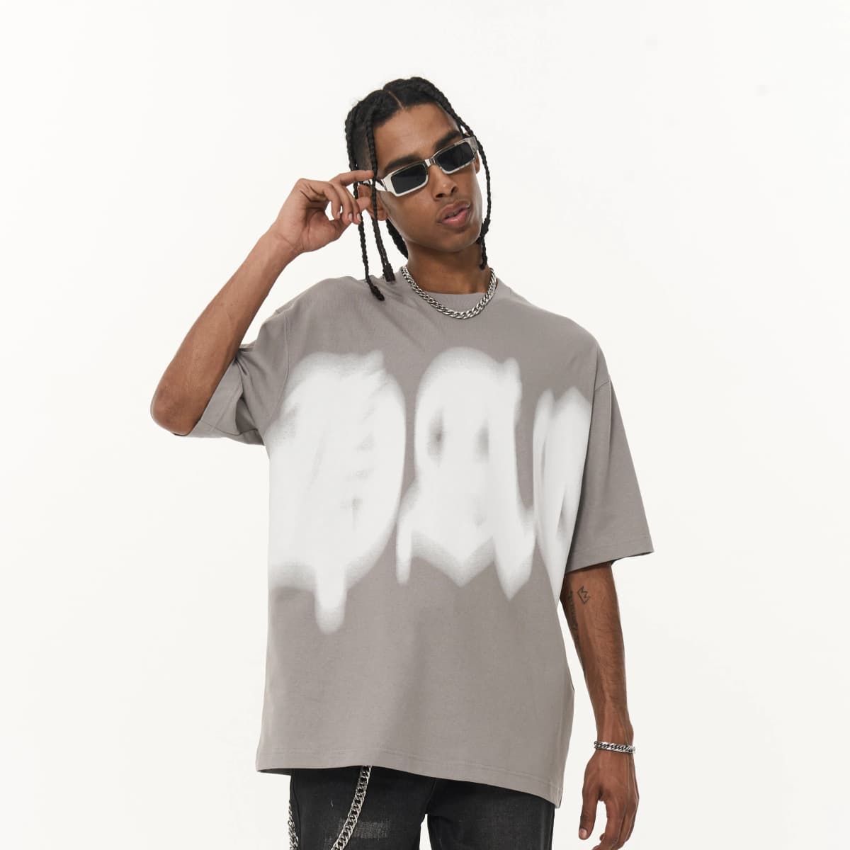 HARSH AND CRUEL "Unofficial Jersey" Series SS23 HC Perfectionist Phantom Gothic Letter Logo Print Loose Casual Crew Neck Short Sleeve T-Shirt Unisex 15