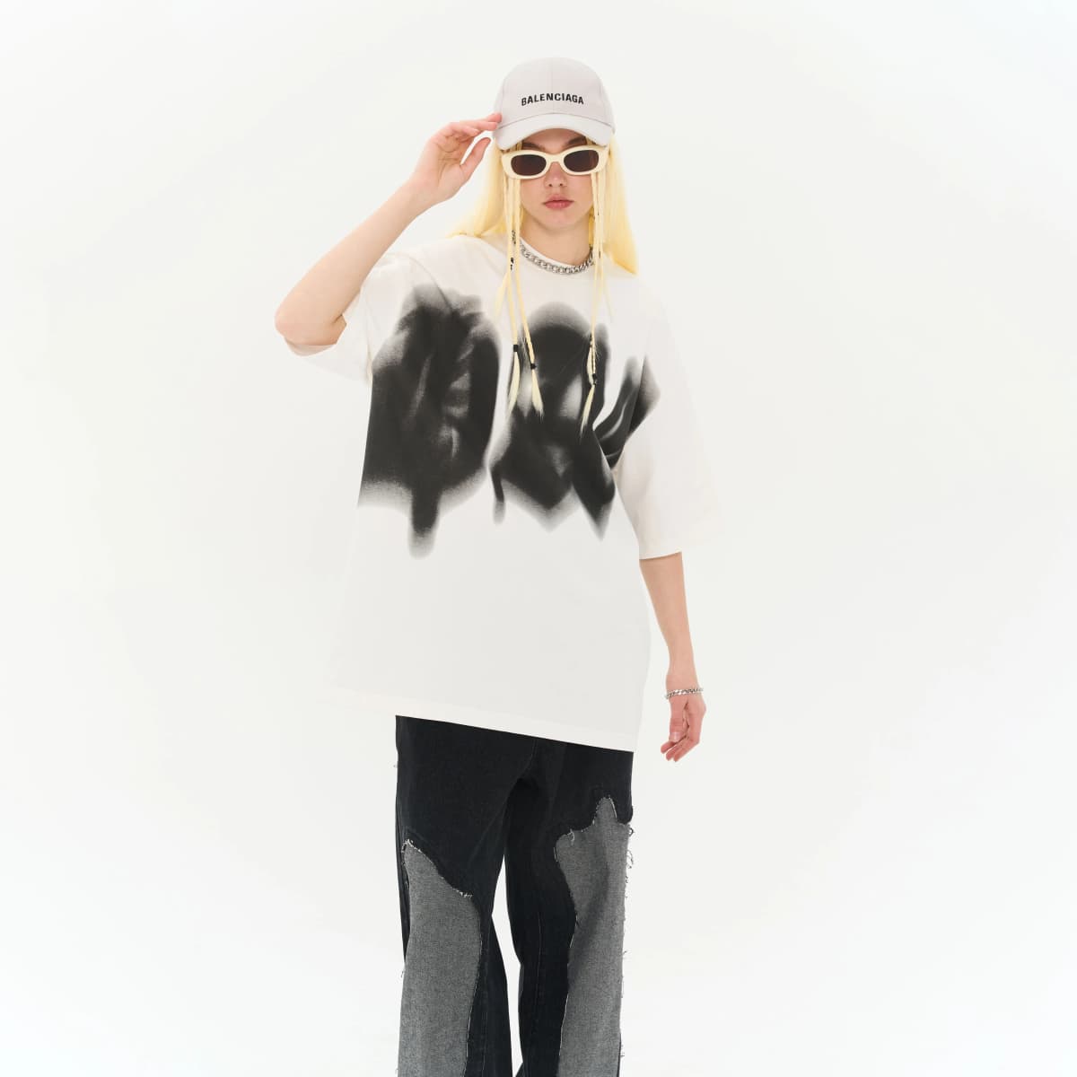 HARSH AND CRUEL "Unofficial Jersey" Series SS23 HC Perfectionist Phantom Gothic Letter Logo Print Loose Casual Crew Neck Short Sleeve T-Shirt Unisex 8