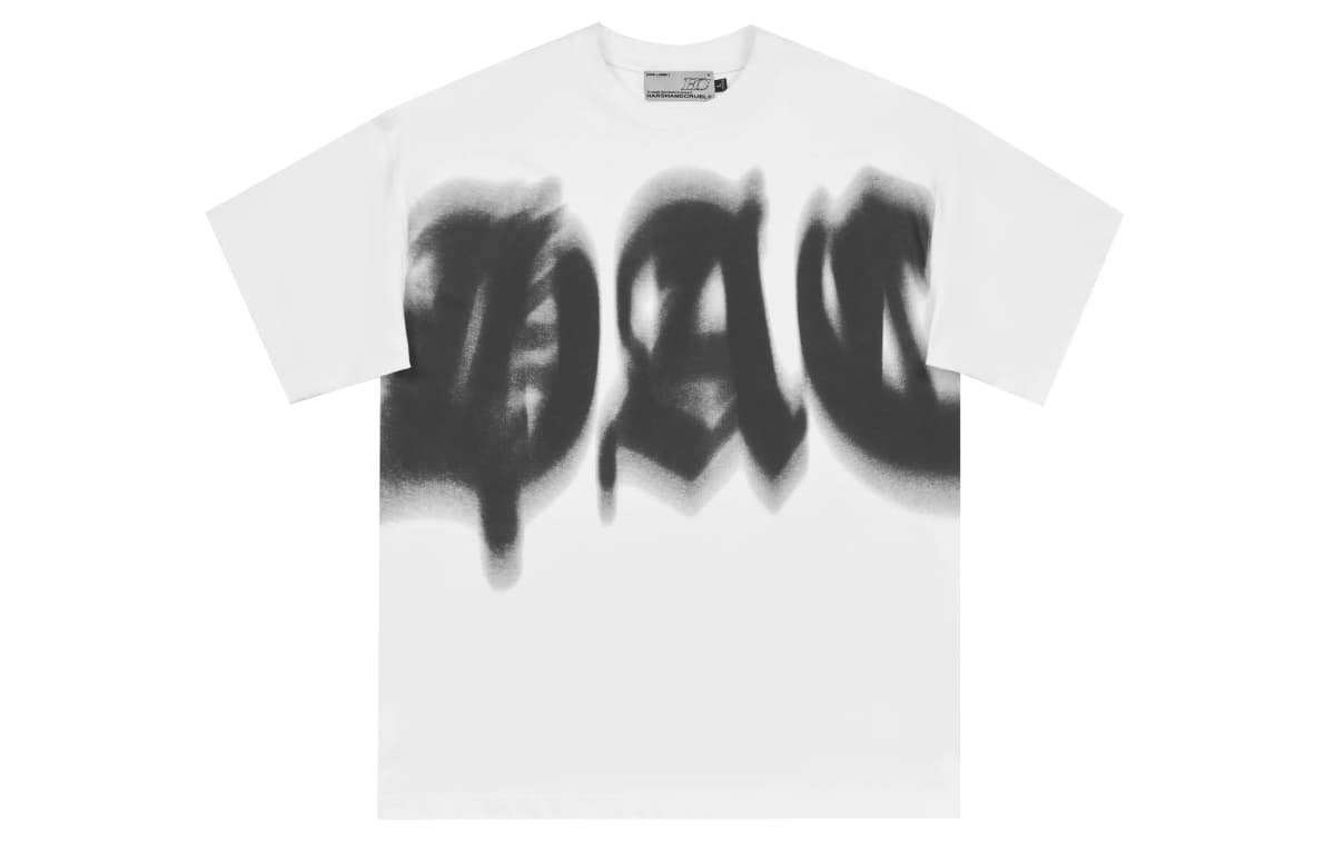 HARSH AND CRUEL "Unofficial Jersey" Series SS23 HC Perfectionist Phantom Gothic Letter Logo Print Loose Casual Crew Neck Short Sleeve T-Shirt Unisex 6