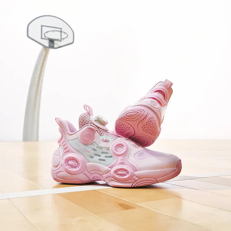 Anta Alien 2 Uşaq Basketbol Ayaqqabısı Çəhrayı/Mavi 8