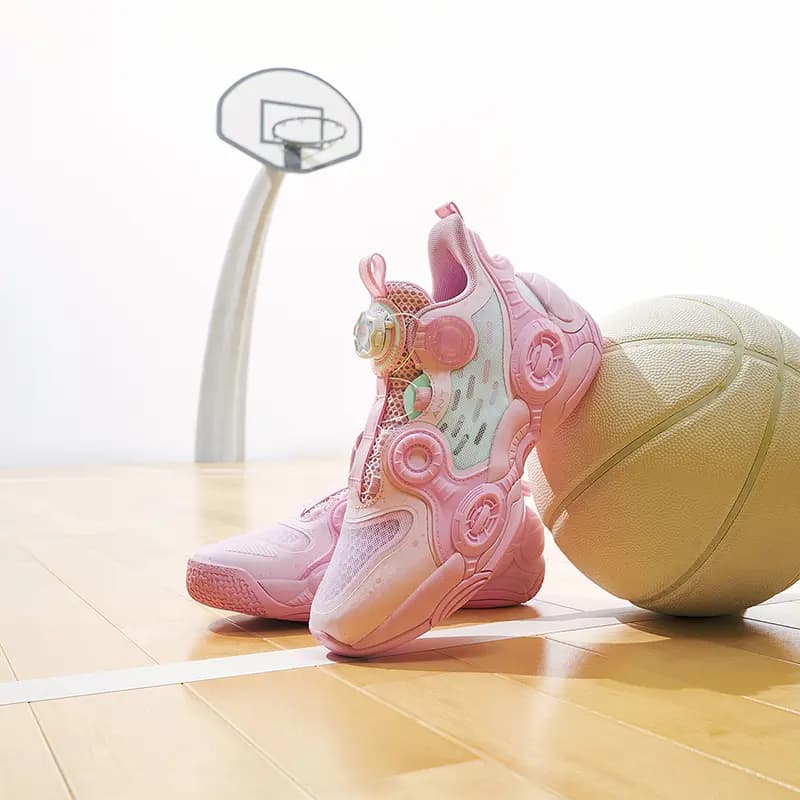 Anta Alien 2 Uşaq Basketbol Ayaqqabısı Çəhrayı/Mavi 9