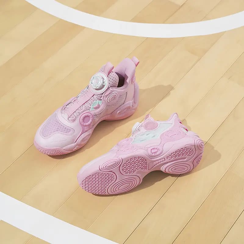 Anta Alien 2 Uşaq Basketbol Ayaqqabısı Çəhrayı/Mavi 7