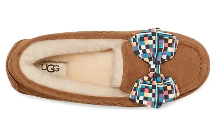 UGG Ansley Bow Qadın Terliyi 'Tan Blue' 3