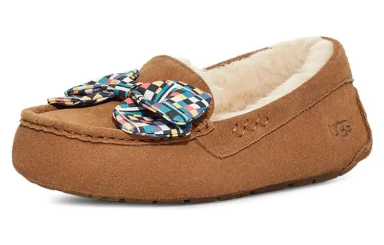 UGG Ansley Bow Qadın Terliyi 'Tan Blue' 2