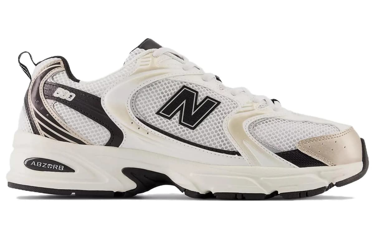 New Balance 530 Ağ/Qızılı 2