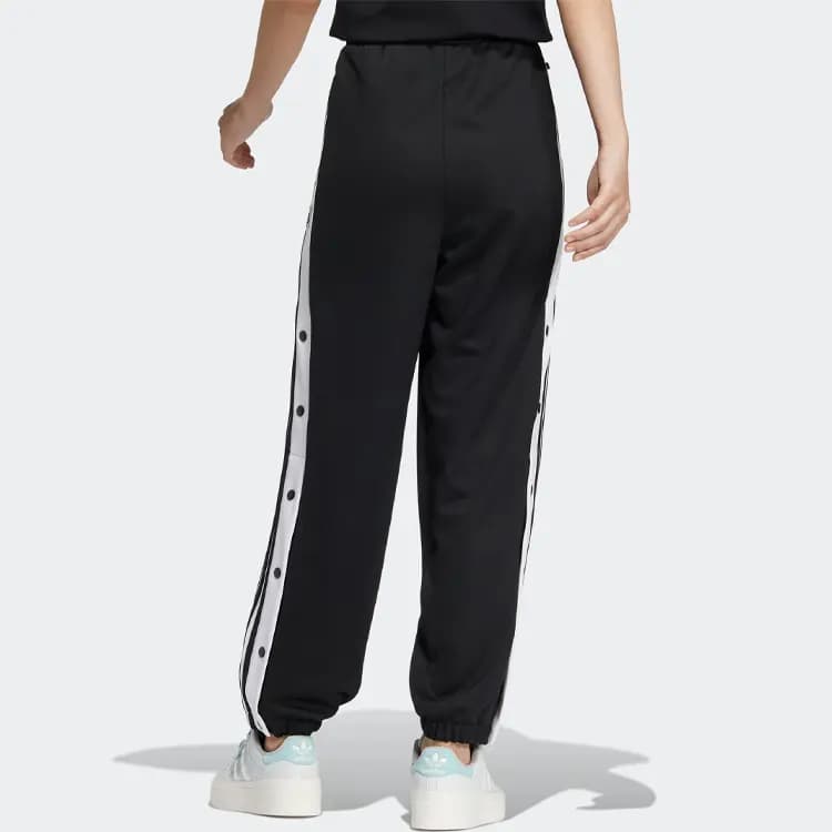 adidas Originals Home of Classics Series SS23 Adibreak Pants Side Button Loose Knit Sweatpants Women's Black 3