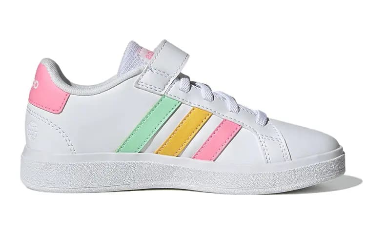 Adidas Grand Court 2.0 Little Kid 'White Multi-Color' 2