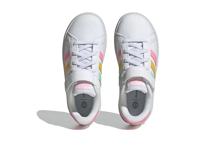 Adidas Grand Court 2.0 Little Kid 'White Multi-Color' 5
