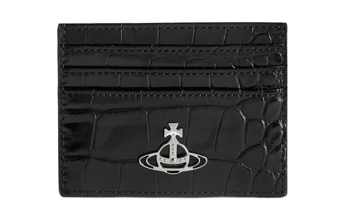 Vivienne Westwood Dəri Kart Saxlayan Qadın Qara