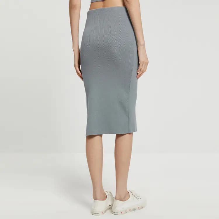 CK/Calvin Klein Örme Qadın Uzun Ətəyi Boz 4
