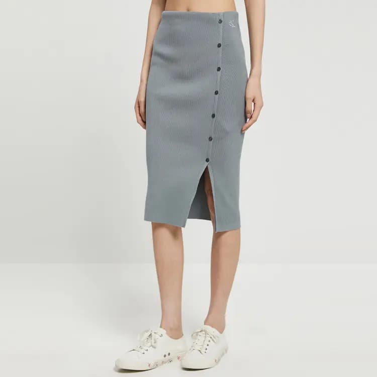 CK/Calvin Klein Örme Qadın Uzun Ətəyi Boz 5