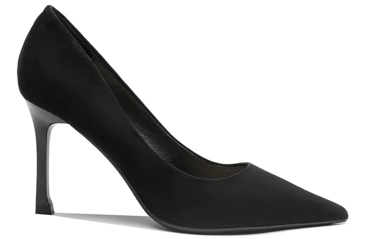 Ainer-Cat Leather Suede Pointed Toe Stiletto Heels 8cm Women's 4