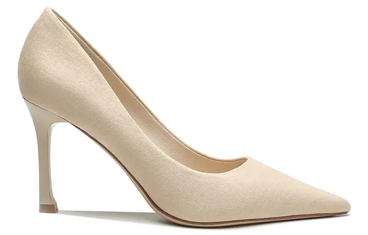 Ainer-Cat Leather Suede Pointed Toe Stiletto Heels 8cm Women's 8