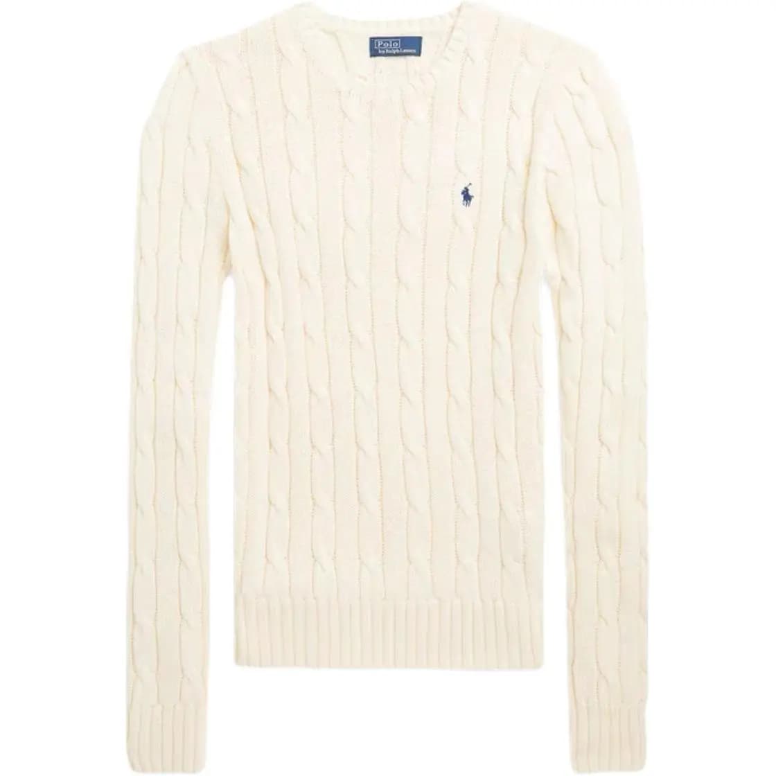 Polo Ralph Lauren SS23 Qadın Sviter Krem