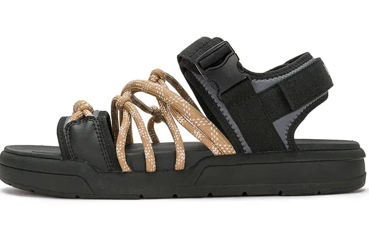 Kappa Unisex Çimərlik Səndəli Qara/Qəhvəyi