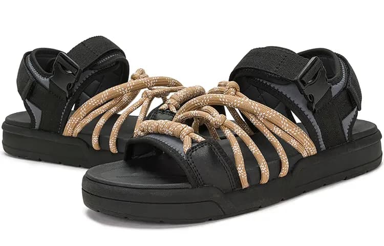 Kappa Unisex Çimərlik Səndəli Qara/Qəhvəyi 5