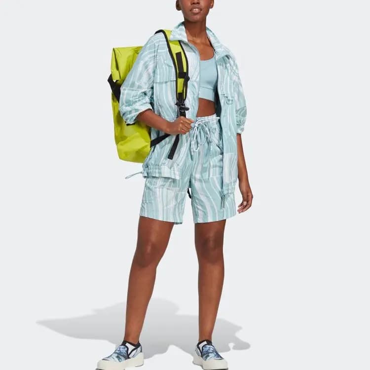 adidas By Stella Mccartney Truenature Hiking Color-Block Shorts Women's White 2