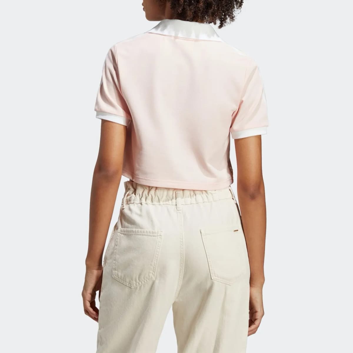 adidas originals Logo Embroidered V-Neck Cropped Top 6