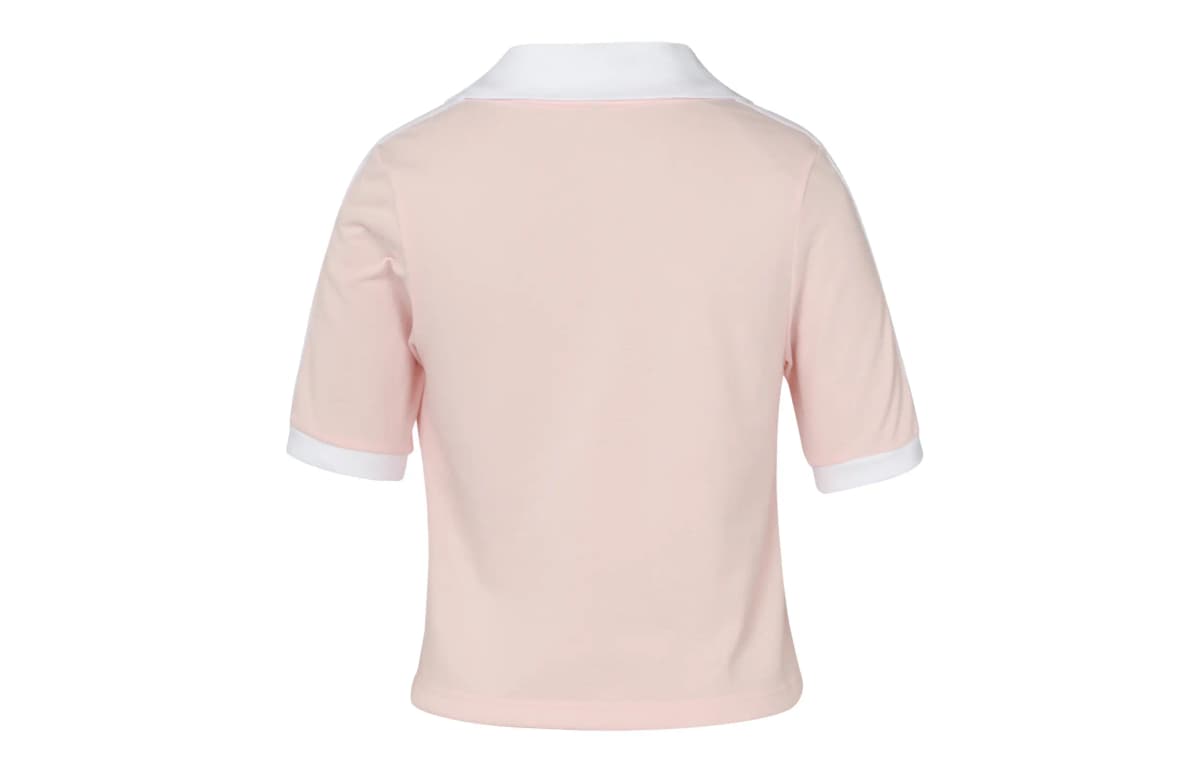 adidas originals Logo Embroidered V-Neck Cropped Top 4