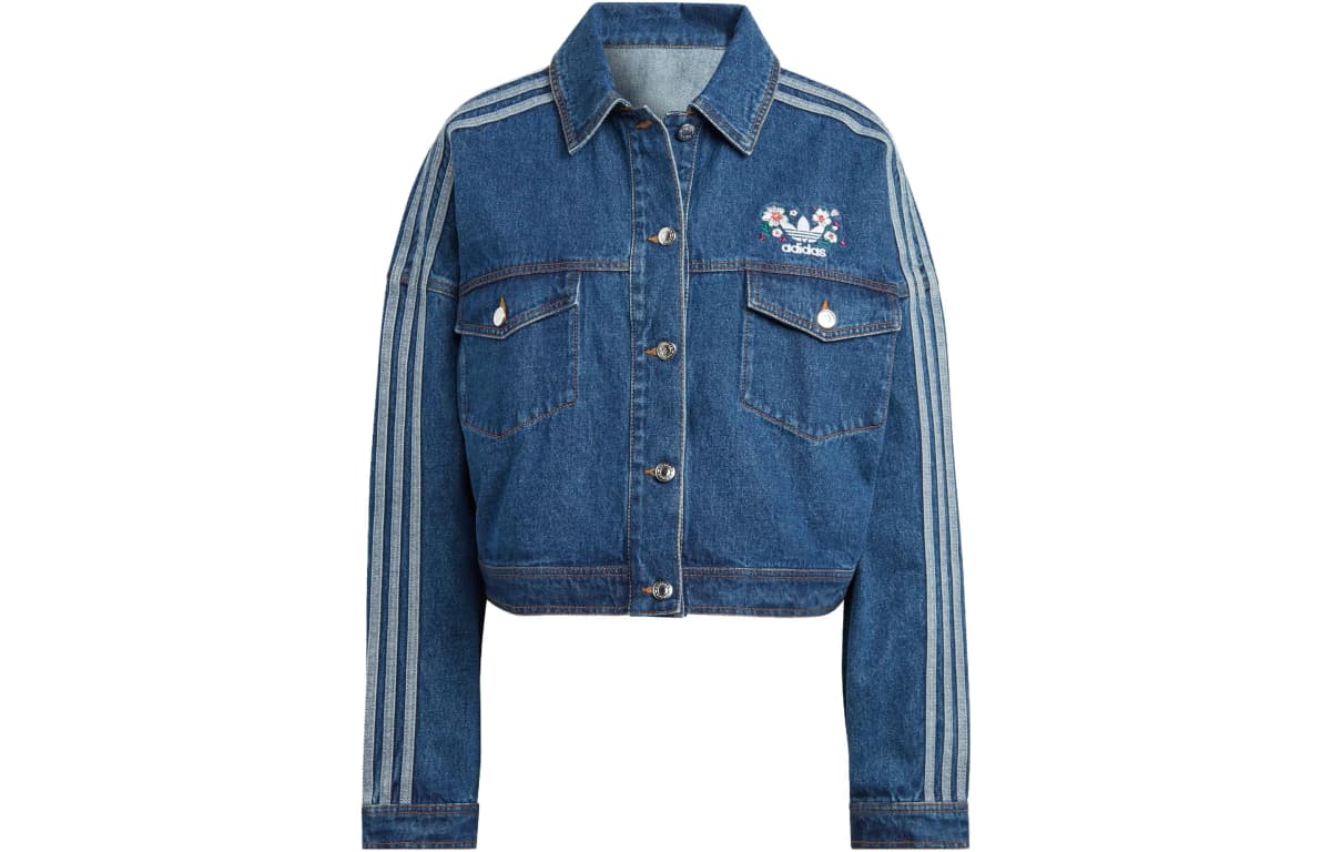 adidas originals Loqo İşləməli Denim Pencək