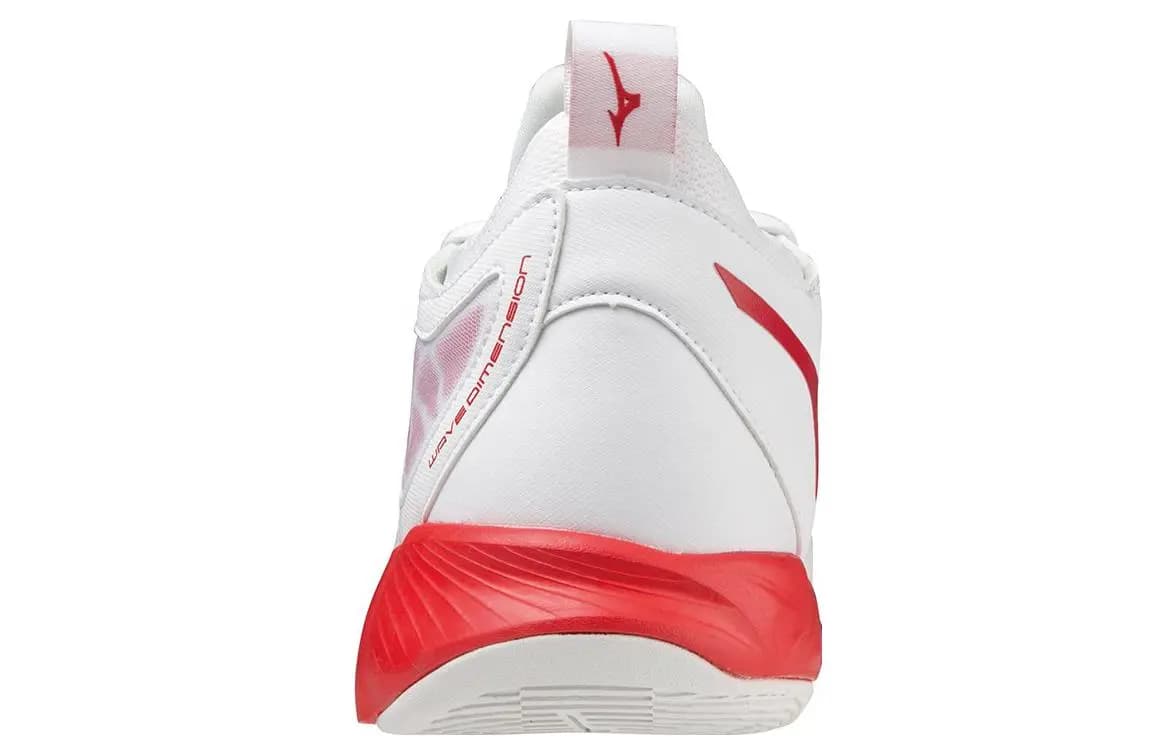 Mizuno Wave Dimension Ağ/Qırmızı 4