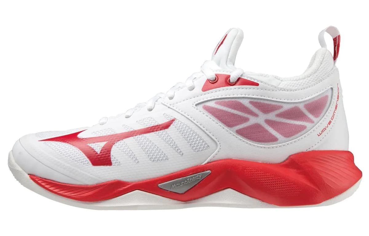 Mizuno Wave Dimension Ağ/Qırmızı