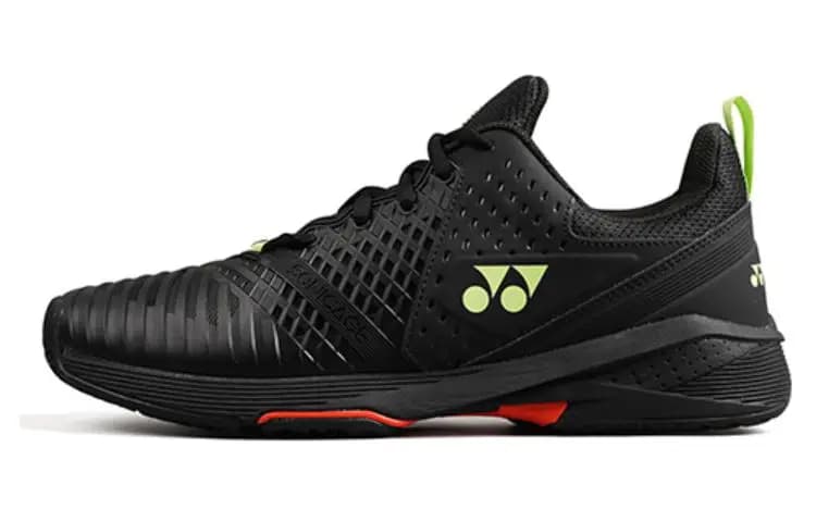 YONEX Power Cushion Sonicage 3 Tennis Shoes Unisex Low-Top Black Cyan Lime Green