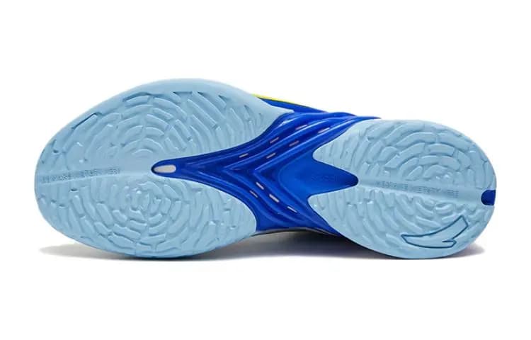 Anta Durable Breathable High Top Children's Basketball Shoes Vibrant Blue White Teenagers 5