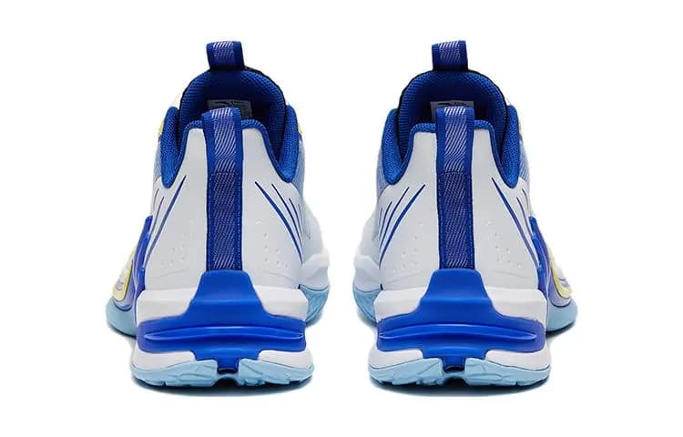 Anta Durable Breathable High Top Children's Basketball Shoes Vibrant Blue White Teenagers 4