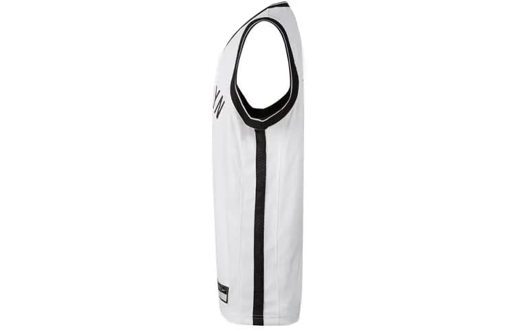 Nike Kids' Letter Embroidery Print Round Neck Vest Basketball Jersey Boys' White 3