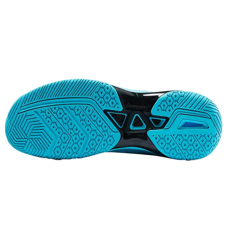 Kawasaki Badminton Shoes Unisex Low-Top Cloud Gray Blue 5