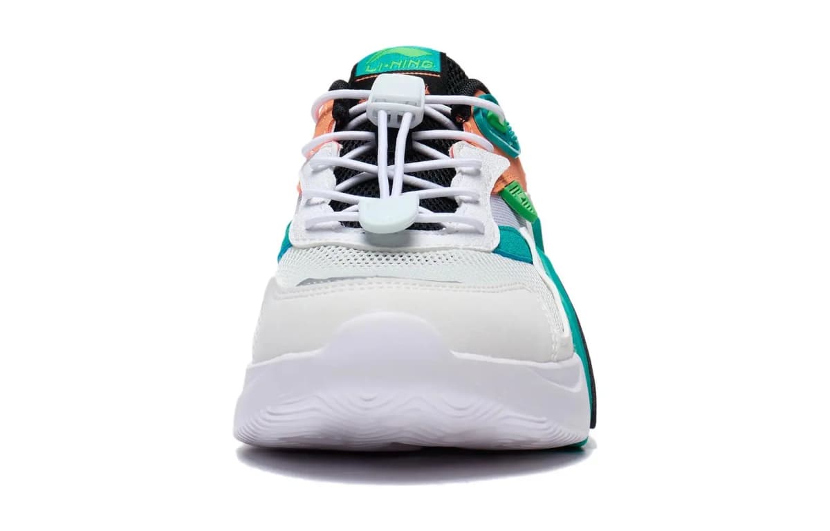 Li-Ning LI-NING CLOUD İdman Ayaqqabısı Ağ/Qara/Yaşıl/Narıncı 5