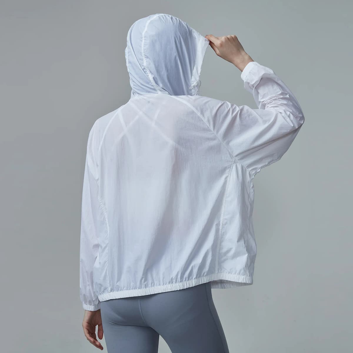 CAMEL City Function Series Outdoor Casual Original Yarn Anti-UV Lightweight Zip Hooded Skin Jacket Spring/Summer Women's 6