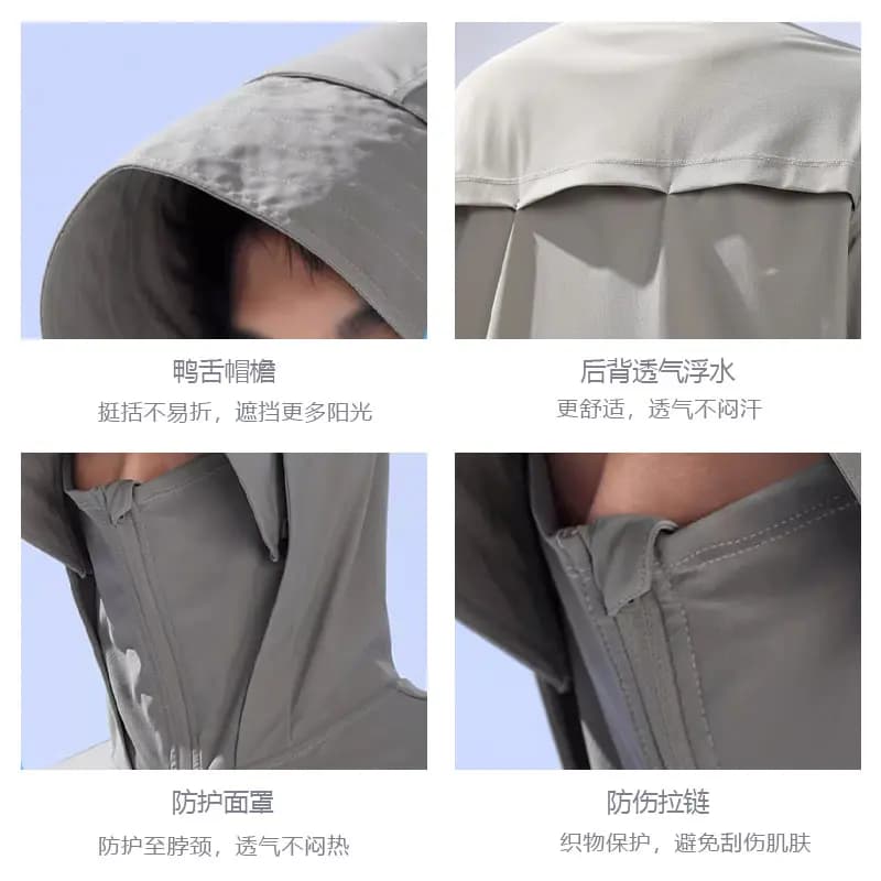 ANTA Sun Protection Clothing Kişi Boz/Yaşıl 3