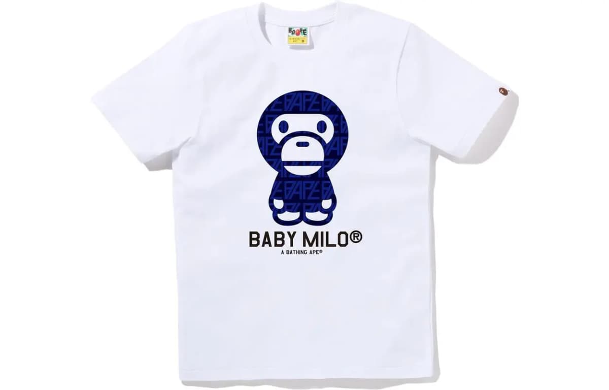 A BATHING APE Baby Milo Logo-monogram Köynək 4